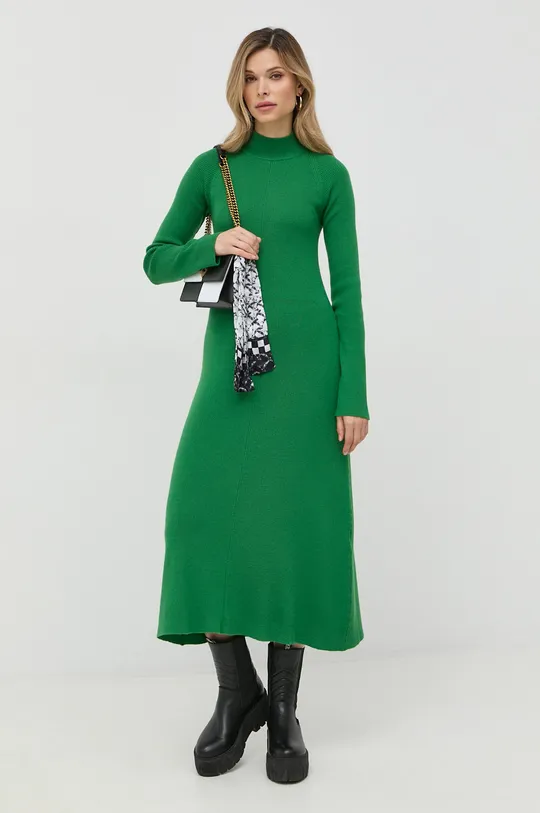 zielony Ivy Oak sukienka wełniana Damski
