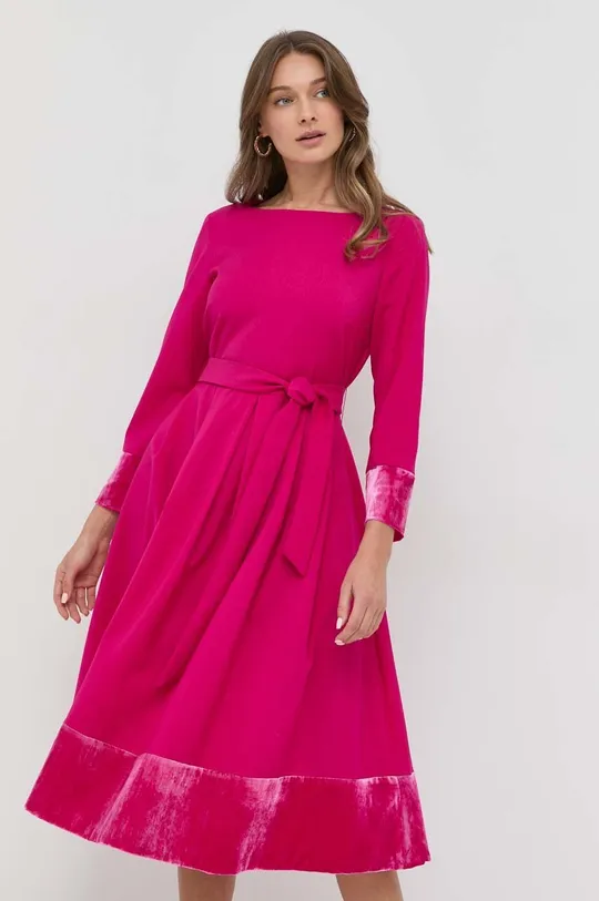 ροζ Μάλλινο φόρεμα Weekend Max Mara Γυναικεία