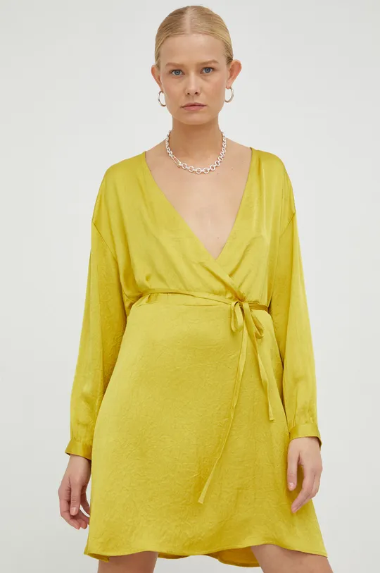 rumena Obleka American Vintage Ženski