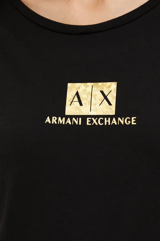 Bombažna obleka Armani Exchange Ženski