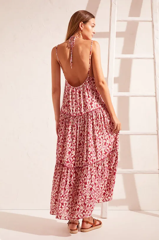 ροζ Φόρεμα παραλίας women'secret Vi Long Flower Dress