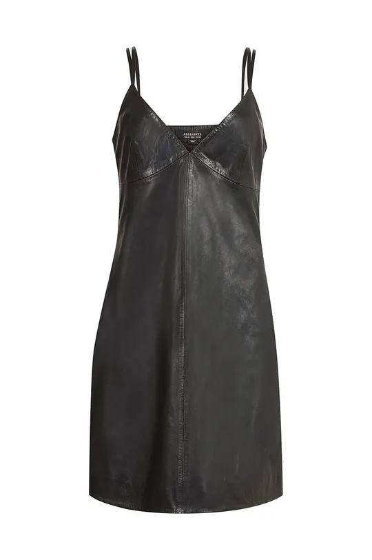 czarny AllSaints sukienka SLOANE SLIP DRESS