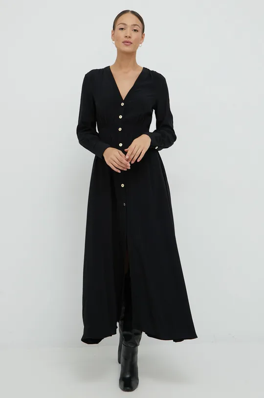 Obleka Sisley črna