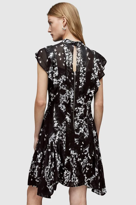 czarny AllSaints sukienka FLEUR ORSINO DRESS