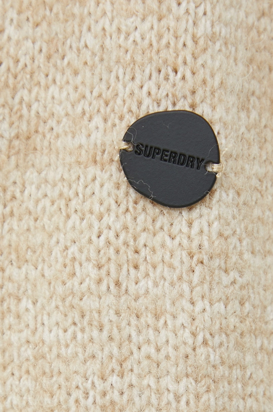 Superdry sukienka z domieszką wełny