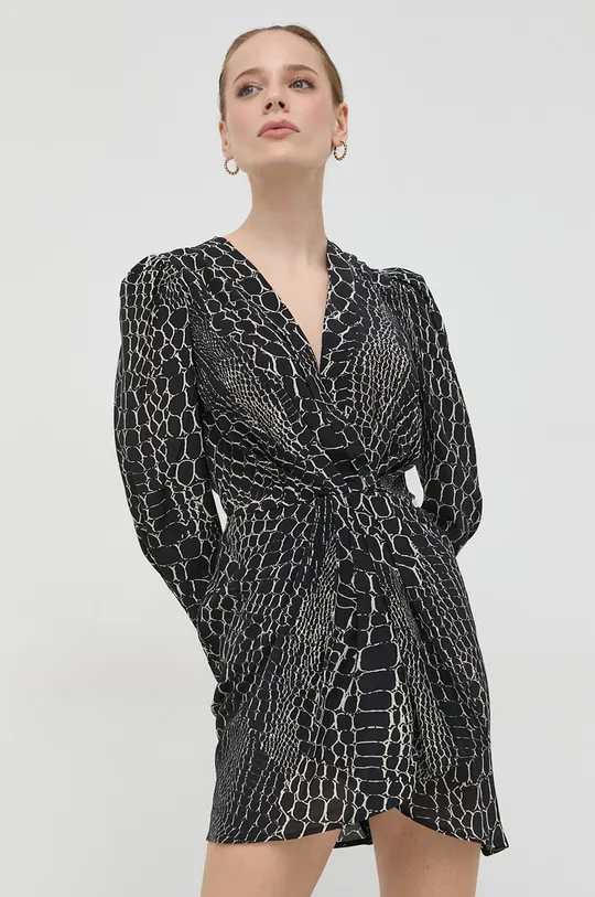 črna Obleka s primesjo svile Liu Jo Ženski