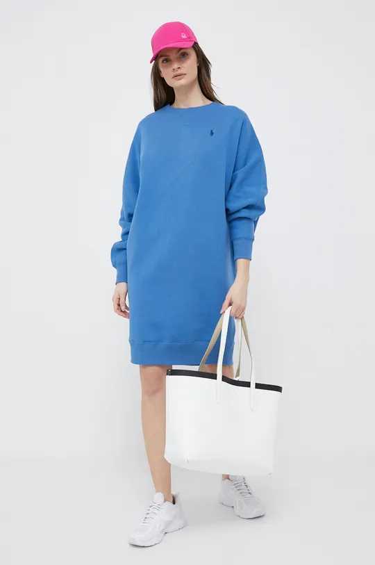 Šaty Polo Ralph Lauren modrá
