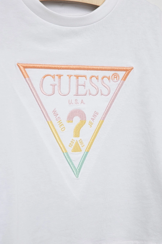 Παιδικό φόρεμα Guess  95% Βαμβάκι, 5% Σπαντέξ