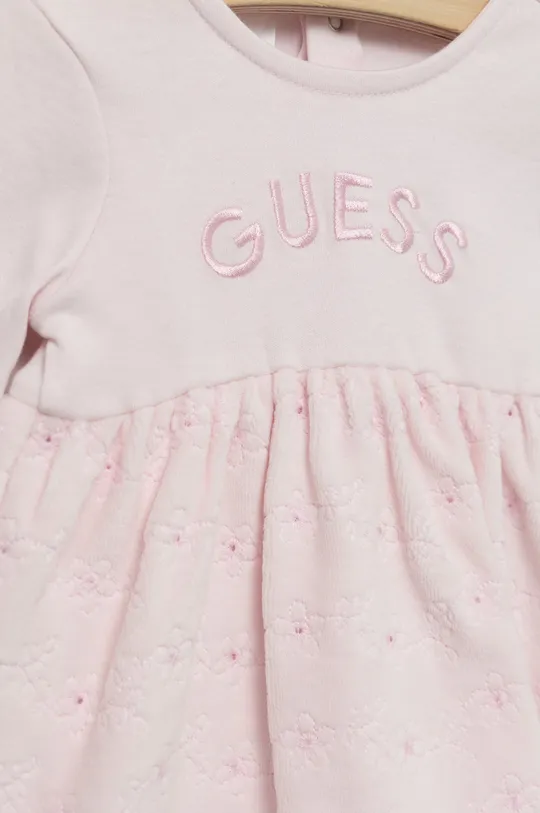 Παιδικό φόρεμα Guess  Υλικό 1: 100% Βαμβάκι Υλικό 2: 78% Βαμβάκι, 22% Πολυεστέρας