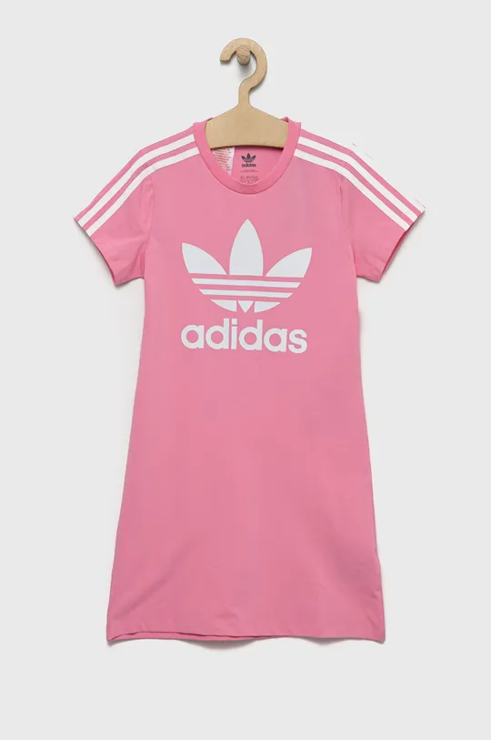 roza Dječja haljina adidas Originals Za djevojčice
