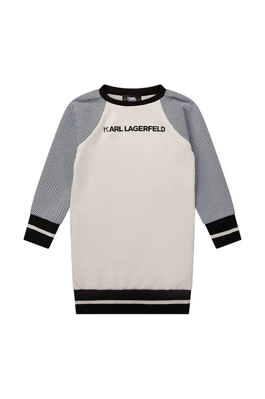 Dievčenské šaty Karl Lagerfeld béžová