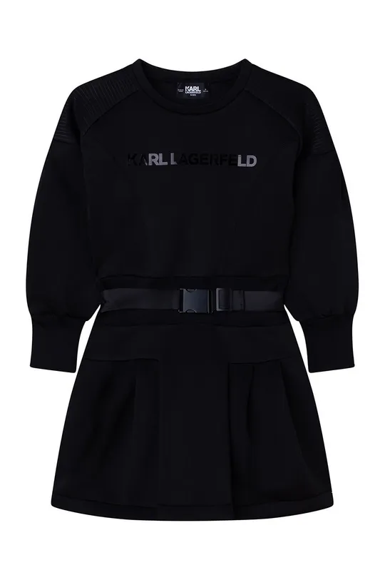 Παιδικό φόρεμα Karl Lagerfeld μαύρο