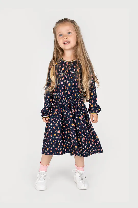 granatowy Coccodrillo sukienka dziecięca Dziewczęcy