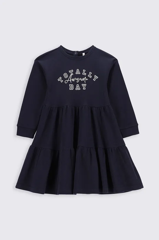 mornarsko plava Dječja pamučna haljina Coccodrillo Za djevojčice
