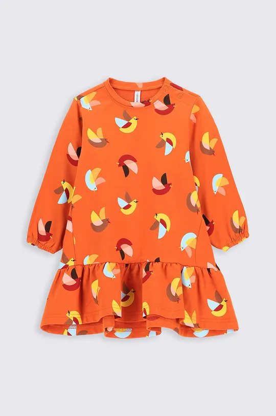 Παιδικό φόρεμα Coccodrillo πορτοκαλί