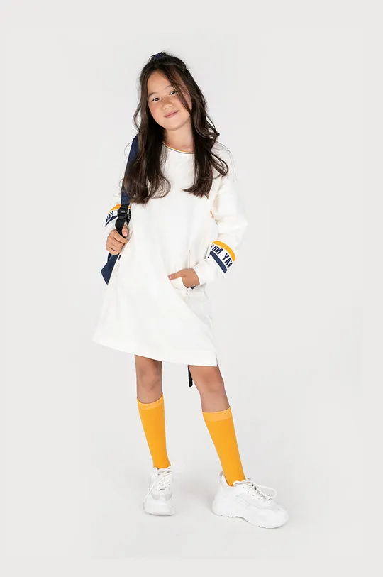 μπεζ Παιδικό βαμβακερό φόρεμα Coccodrillo Για κορίτσια