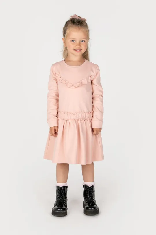 ροζ Παιδικό βαμβακερό φόρεμα Coccodrillo Για κορίτσια