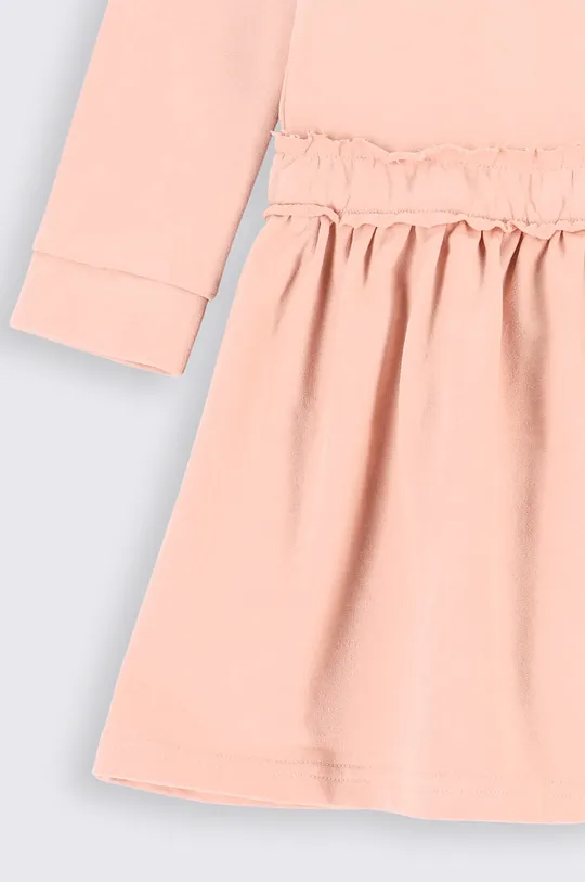ροζ Παιδικό βαμβακερό φόρεμα Coccodrillo