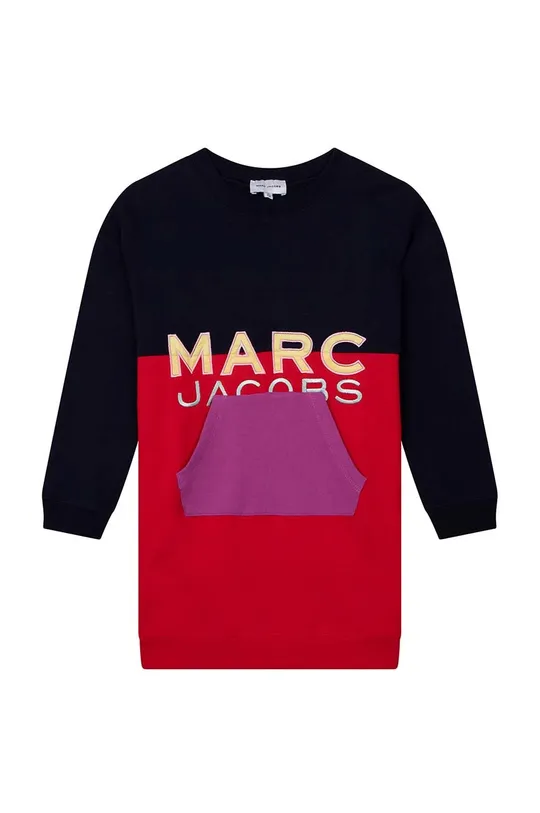 crvena Dječja pamučna haljina Marc Jacobs Za djevojčice
