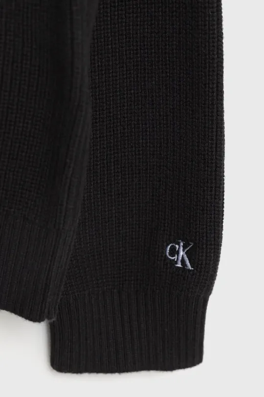 Otroški bombažen pulover Calvin Klein Jeans  100% Bombaž