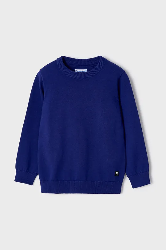 Dječji pamučni pulover Mayoral plava
