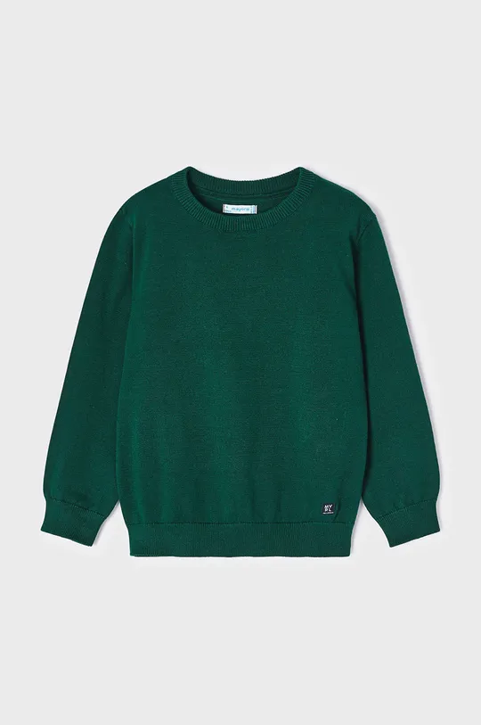 зелёный Детский хлопковый свитер Mayoral Для мальчиков