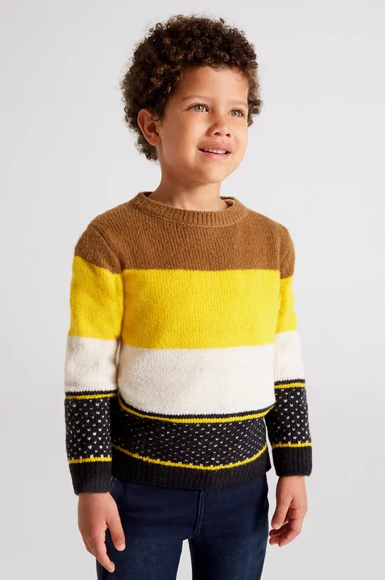 κίτρινο Παιδικό πουλόβερ από μείγμα μαλλιού Mayoral Για αγόρια