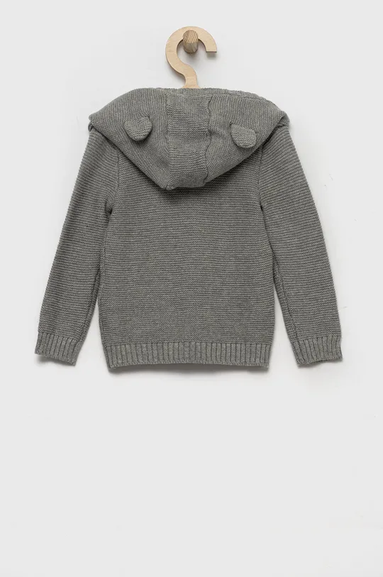 Детский хлопковый свитер Guess серый