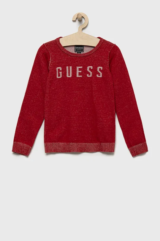красный Детский хлопковый свитер Guess Для мальчиков