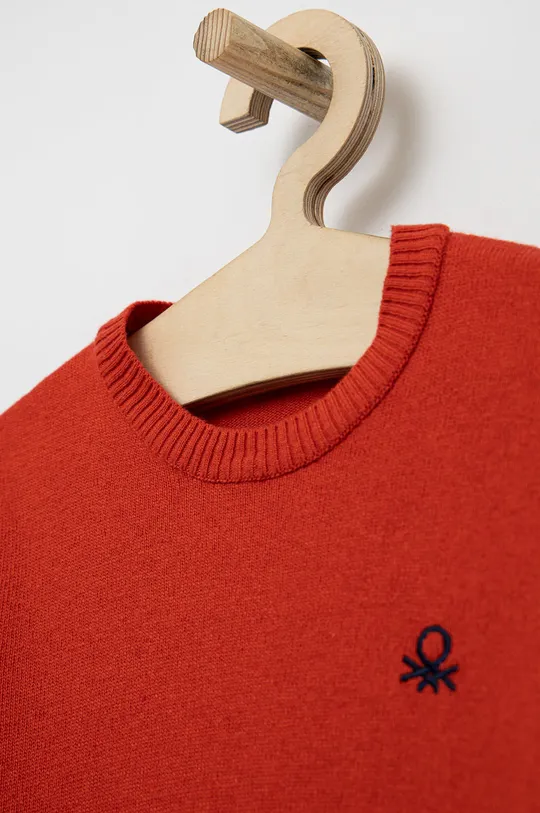 Otroški pulover s primesjo volne United Colors of Benetton  35% Volna, 32% Poliamid, 30% Viskoza, 3% Kašmir
