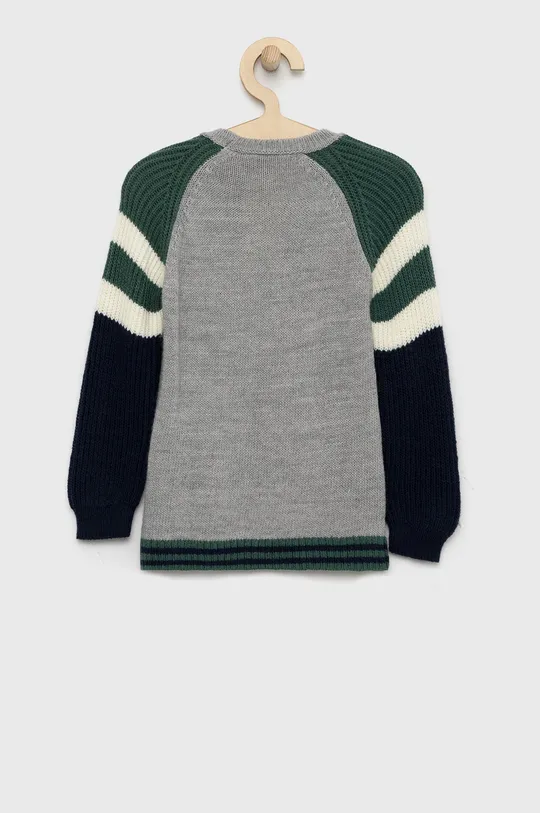 Otroški pulover s primesjo volne United Colors of Benetton siva