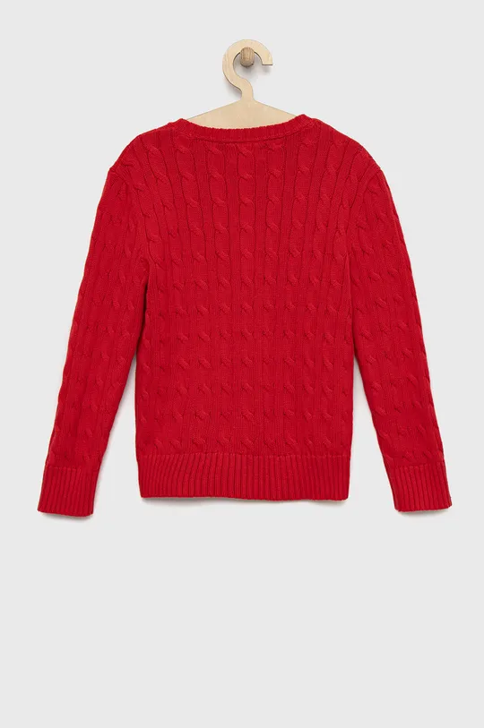 Otroški bombažen pulover Polo Ralph Lauren rdeča