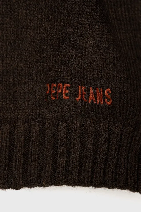 Pepe Jeans sweter dziecięcy Lennon brązowy