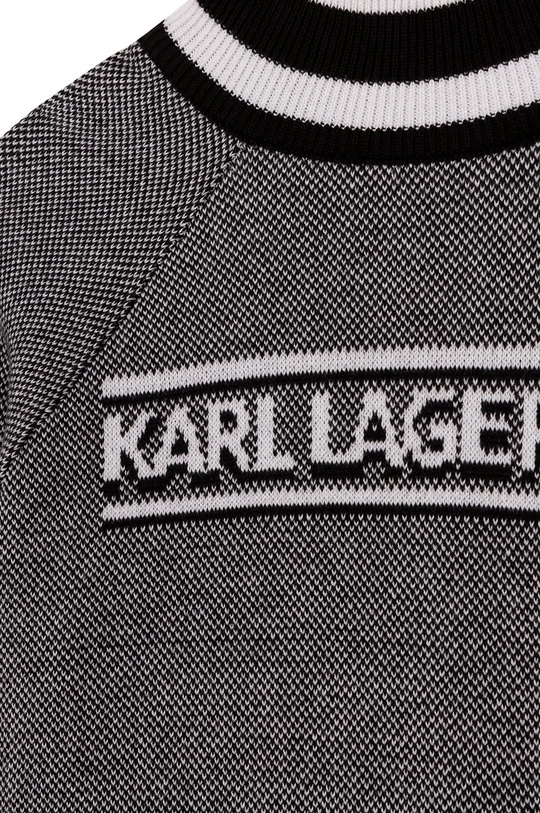 czarny Karl Lagerfeld sweter bawełniany dziecięcy