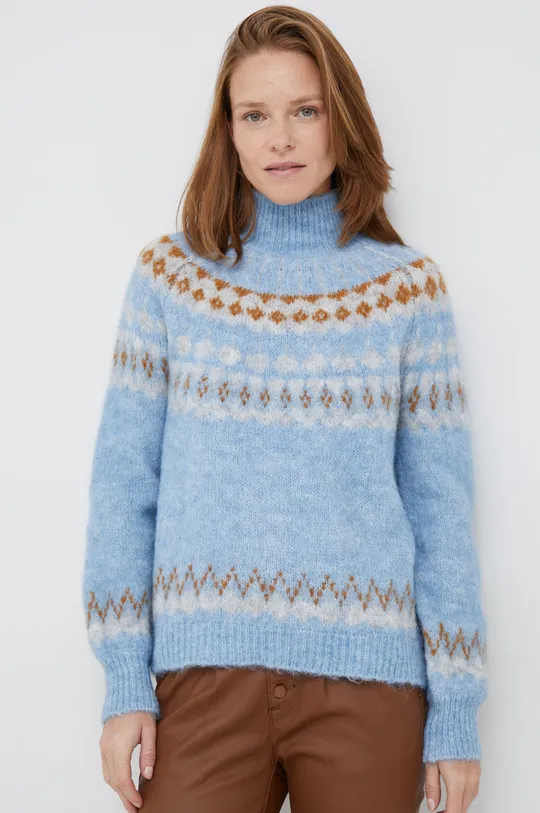 niebieski Y.A.S sweter z domieszką wełny