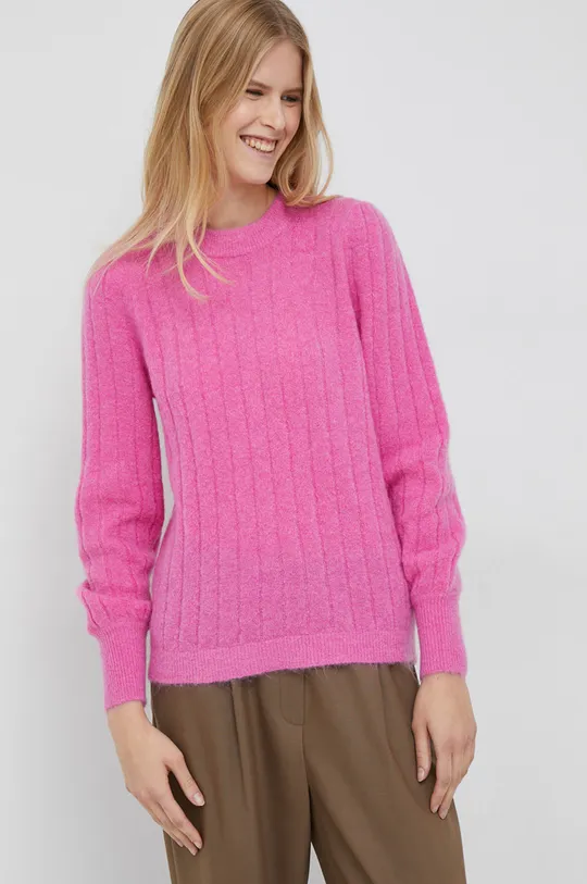 roza Pulover s dodatkom vune Selected Femme