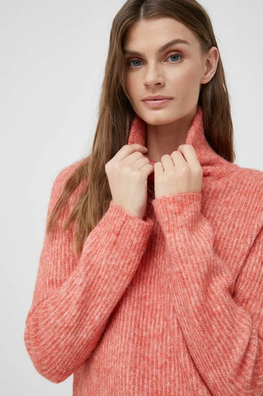 czerwony Vero Moda sweter z domieszką wełny Damski