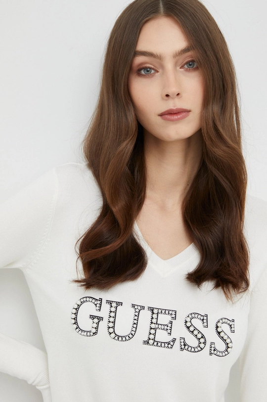 beżowy Guess sweter