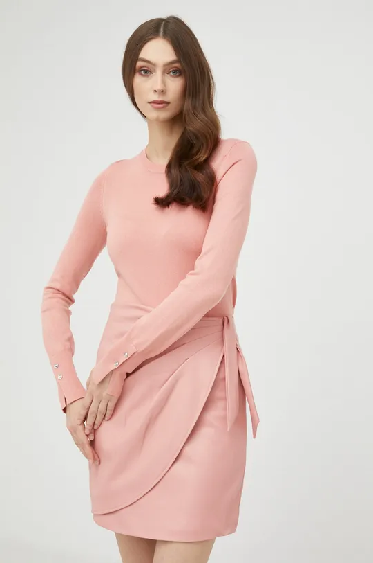 rózsaszín Guess pulóver ELINOR Női
