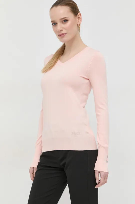 rózsaszín Guess pulóver GENA