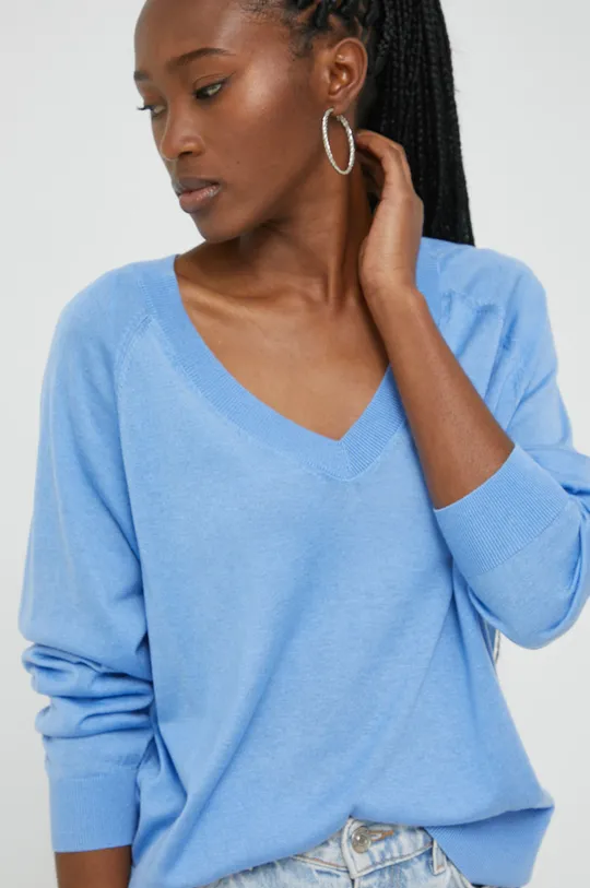 μπλε Ένα πουλόβερ σε μείγμα μεταξιού HUGO Γυναικεία