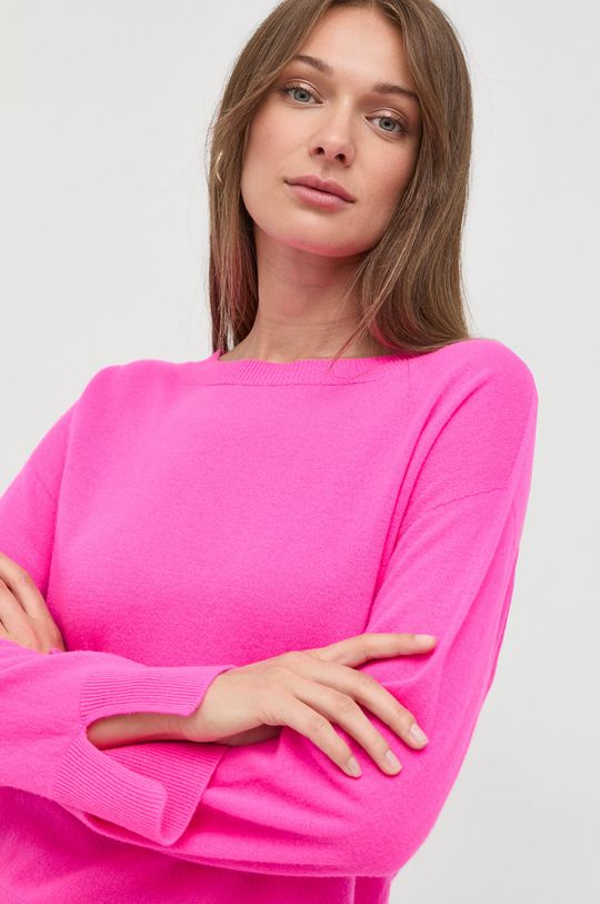 ostrá růžová Vlněný svetr MAX&Co.