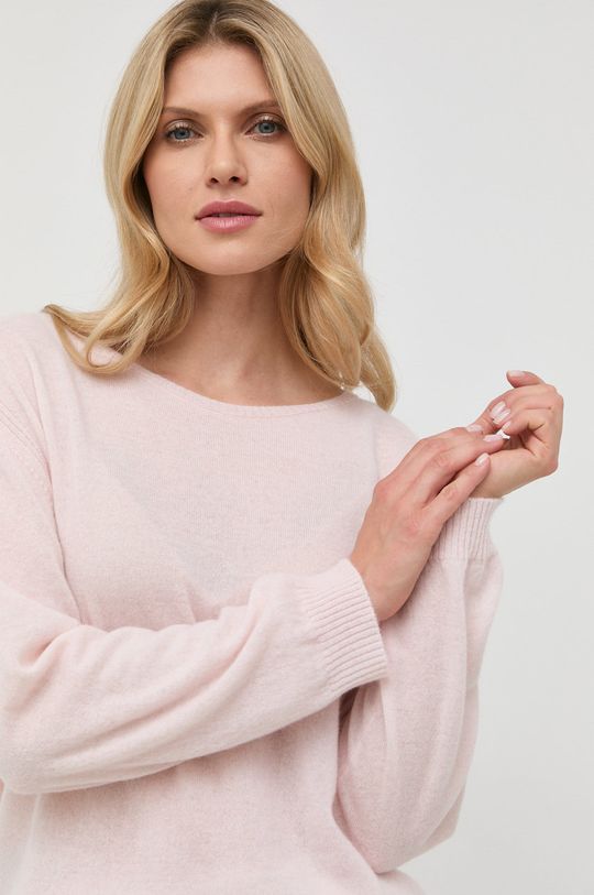 różowy Twinset sweter wełniany Damski