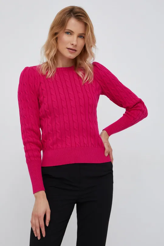 ροζ Βαμβακερό πουλόβερ Lauren Ralph Lauren