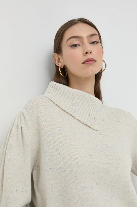 beżowy Twinset sweter wełniany Damski