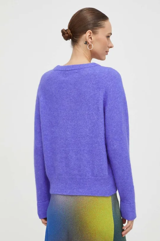 Вълнен пуловер Samsoe NOR 32% вълна от алпака, 32% мериносова вълна, 30% рециклиран полиестер, 6% еластан