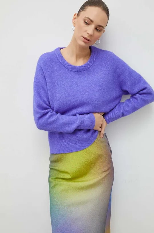 Вълнен пуловер Samsoe NOR Жіночий