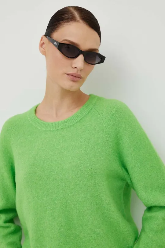 зелёный Шерстяной свитер Samsoe Samsoe