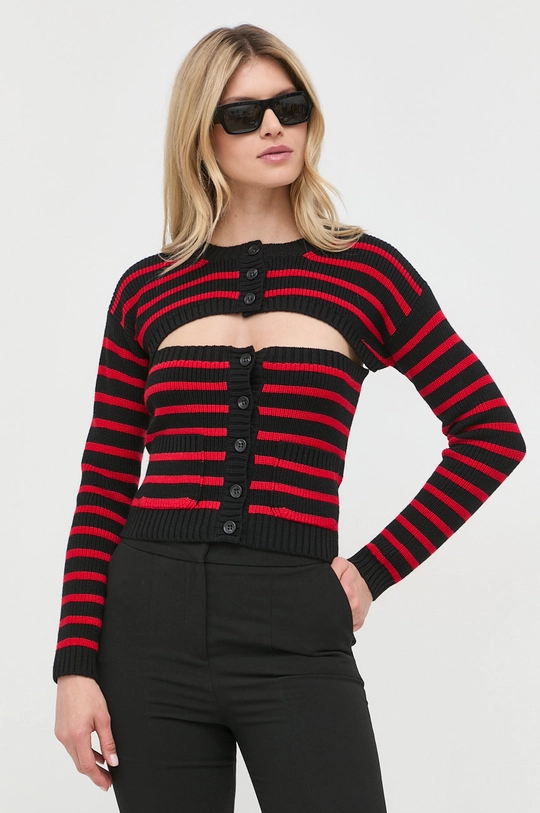 nero Red Valentino cardigan in lana Donna