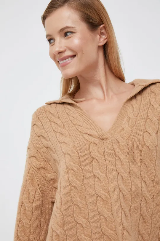 béžová Vlnený sveter Polo Ralph Lauren Dámsky